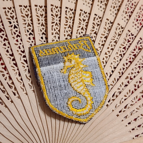 Vintage America Men's Jacket with Navy and Gold Patch - Picture 3 of 6